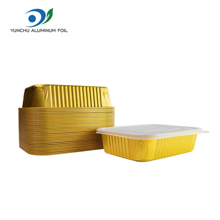 Disposable Golden Baking catering Rectangular Aluminum Foil Containers Disposable Golden Baking catering Rectangular Aluminum Foil Containers
