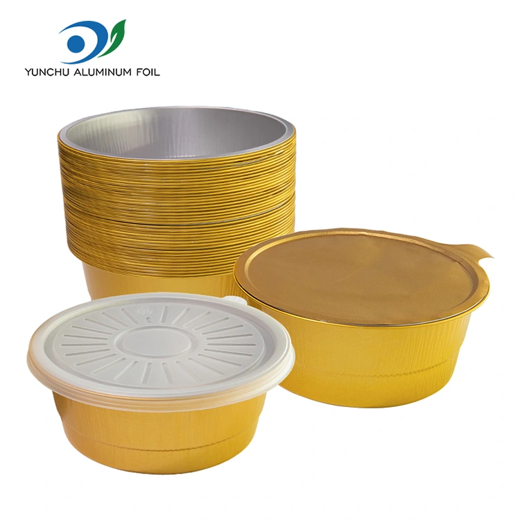 Disposable Round Aluminum Foil Containers Disposable Round Aluminum Foil Containers
